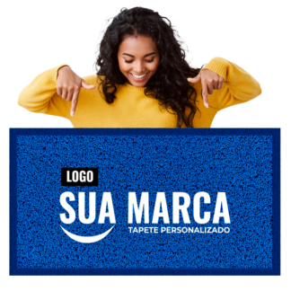 Tapete capacho personalizado - Retangular pintado