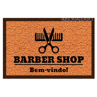Tapete personalizado Barber Shop seja bem-vindo