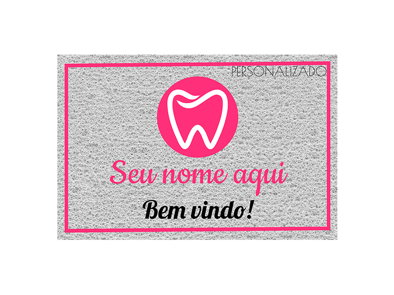 Tapete personalizado dentista- seu nome aqui