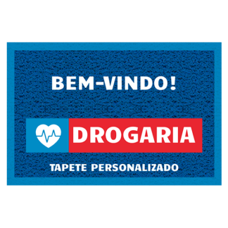 Tapete personalizado drogaria bem-vindo
