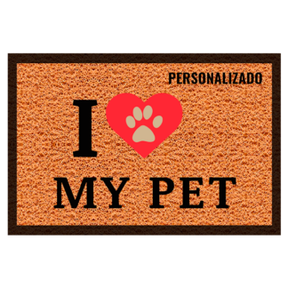 Tapete personalizado I Love My Pet