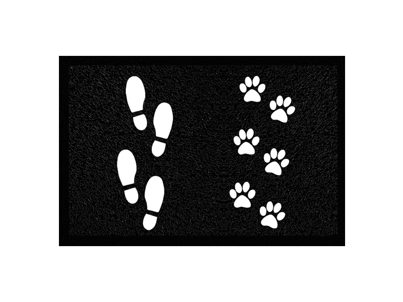 Tapete personalizado pegadas PET