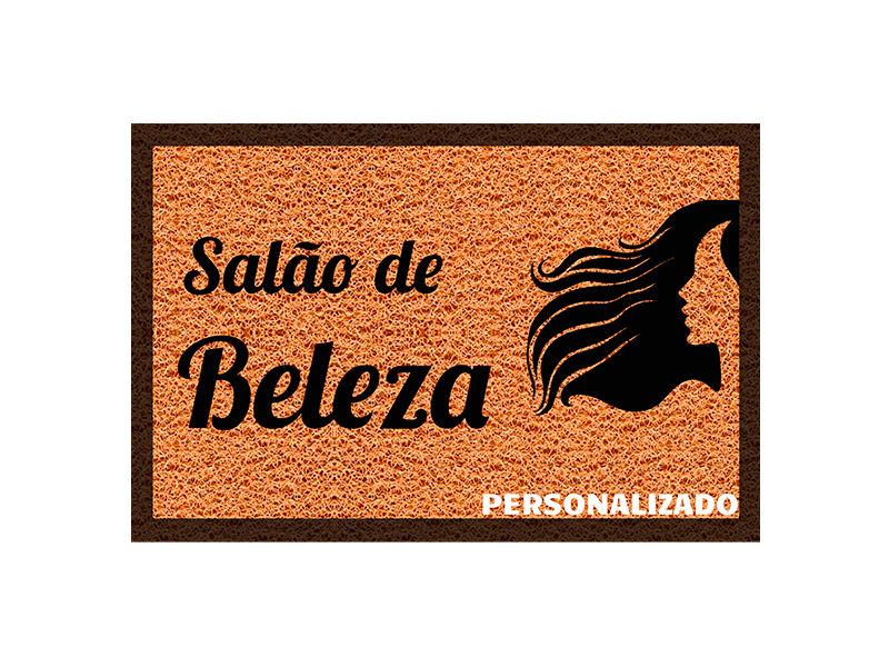 Tapete personalizado salao de cabelo
